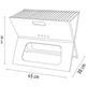 thumbnail image 3 of Asador A Carbon Plegable Portatil Mr Beef Color Negro, 3 of 3