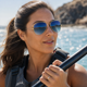 thumbnail image 5 of Lentes de Sol Buhu Oxford Dorado/Azul UV400, 5 of 6