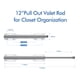 thumbnail image 2 of Valet Rod FIRJOY 12 para armario extraíble, cromado (1 paquete), 2 of 6