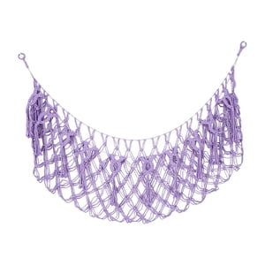 Bothyi - Hamaca De Red De Juguete Suave Cuerda Tejida Decoración Del Hogar Red Colgante Hecha A Mano Para Sala De Juegos Púrpura