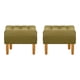 thumbnail image 1 of Set Pouf Wood 1c Felpa 04 Verde Musgo, 1 of 5