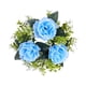 thumbnail image 5 of Candelabro Con Forma De Anillo Para Decoración Del Hogar, Para Celebraciones, Festivales, Casas De Campo, Color Azul, 5 of 5