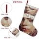 thumbnail image 5 of Calcetines de Navidad Desmarcar Billie Eilish Lino Blanco 45cm x 32cm, 5 of 5