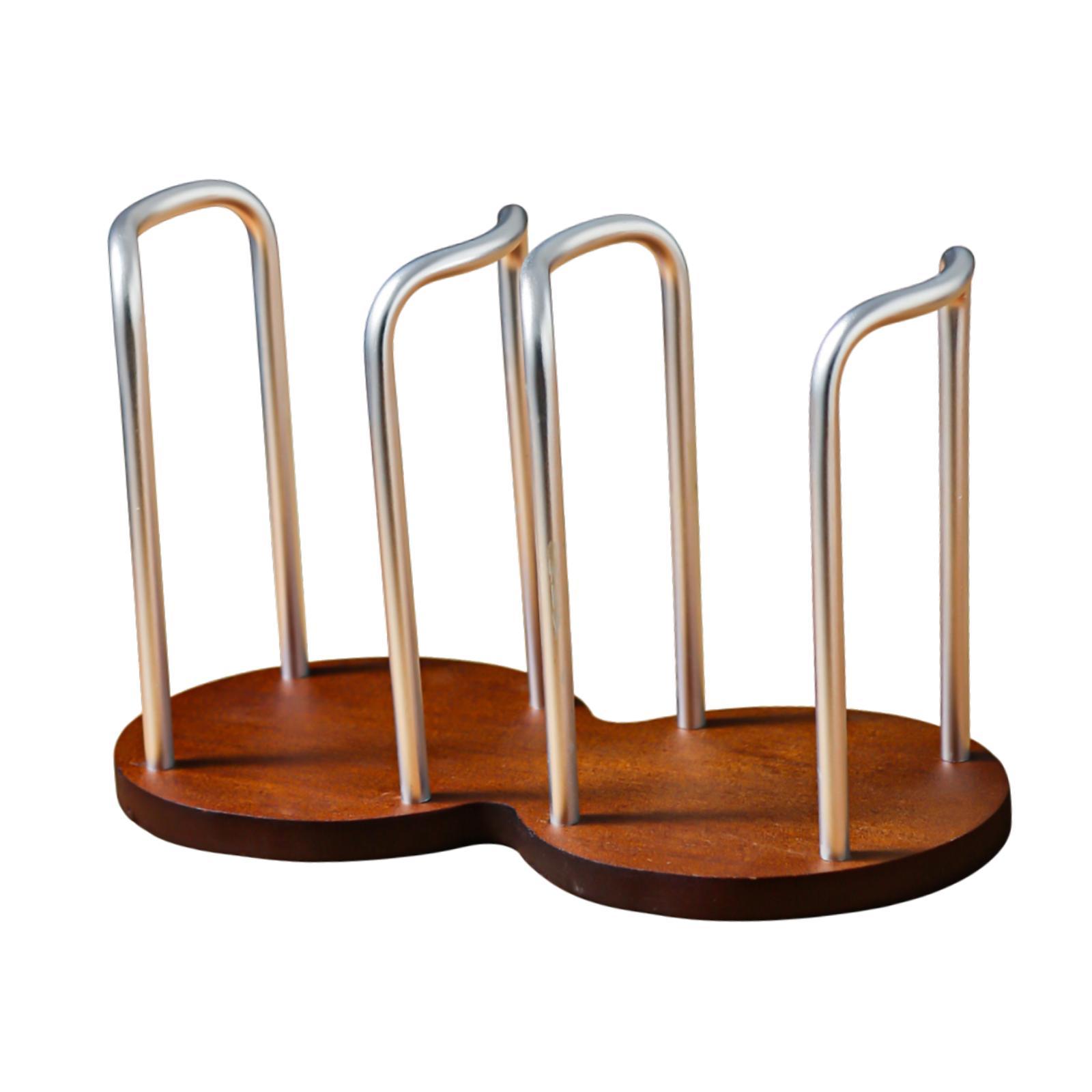 Bothyi - Organizador De Portavasos De Café De Aleación De Aluminio Para Cafetería, Hogar, Baño, Estante Doble