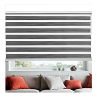 Cortina Roller Beiti Jaspeada Duo Zebra Día Noche 100X240Cm