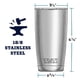 thumbnail image 2 of Vaso YETI Rambler de acero inoxidable con aislamiento al vacío de 590 ml, 2 of 7