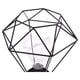thumbnail image 3 of Lampara De Mesa Metal Diseño Geométrico Decorativa Hogar A Pilas, 3 of 3