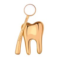Magideal - Broche De Dibujos Animados Para Boda, Alfileres, Alfiler De Solapa De Dientes, Insignias De Disfraces Para Mujeres Y Niñas, Bolso, Sombrero, Accesorio Dorado