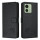 thumbnail image 5 of Funda tipo cartera FOXDOCK para Motorola Edge 2023 con soporte, ranuras, RFID, diseño de gato, 5 of 5