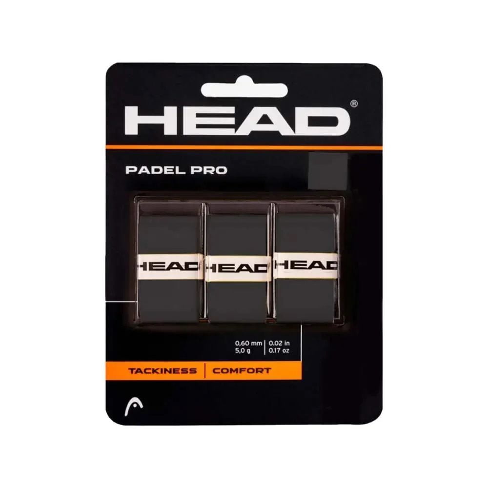 Overgrip Head Padel Pro Negro X3