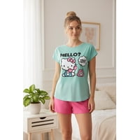 Pijama Mujer Hello Kitty Verde S