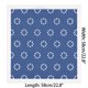 thumbnail image 2 of INSPIRE CHIC Bufanda de Patrón Redondo para Mujer, Pañuelo Cuadrado Ligero de Chifón Estilo Fresco 22.8x22.8"(LxW) Azul Marino, 2 of 6