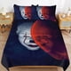 thumbnail image 1 of Pennywise Bedding Set Duvet Cover Comfortable and Lightweight Cartoon Bedding 3 Piece Bed Set, 1 of 5