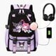 thumbnail image 3 of Purple Kuromi&nbsp;Backpack Junior High School Students School Bags capacity Casual Laptop Patchwork Students Mochilas, 3 of 3