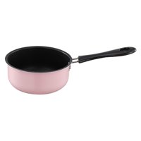 Bothyi - Cacerola Pequeña, Mini Olla Para Sopa, Utensilios De Cocina Con Mango Largo Para Cocina De Viaje Rv, Color Rosa