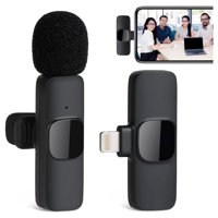 Irm - Microfono Inalambrico Para Iphone / Ipads Microfono Lavalier Celular Color Negro