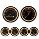 thumbnail image 2 of Juego de indicadores MOTOR METER RACING 85/52 mm esfera negra, 2 of 9