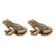 thumbnail image 5 of 2x Estatuas De Ranas De Latón, Figuras Artesanales Para La Mesa De La Fortuna, La Suerte Y La Riqueza, 5 of 5