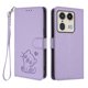 thumbnail image 1 of Funda de Gato tipo Libro para Motorola Edge 50 Ultra 5G, Lila Claro, 1 of 6