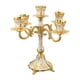 thumbnail image 2 of Soportista De Velas De Metal Con Candelabro Elegante Decoración De Escritorio Candelabra Gold 5 Arms, 2 of 5