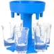 thumbnail image 1 of Dispensador de chupitos de seis maneras, ideal para fiestas, dispensador de 6 chupitos, dispensador de chupitos de bar, dispensador de cócteles (azul), 1 of 7