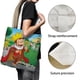 thumbnail image 3 of Curious George Monkey Bolso de tela con estampado de lienzo para mujer, bolsa de compras reutilizable y estética, con cremallera interior, regalo para mujer,40*40cm., 3 of 6