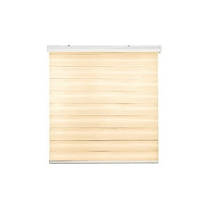 Genérico - Cortina Roller Duo Zebra Día Y Noche 200 X 200 Beige