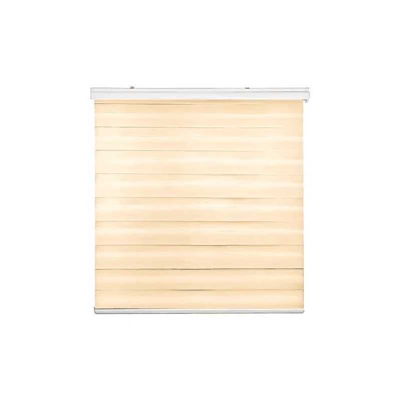 Genérico - Cortina Roller Duo Zebra Día Y Noche 200 X 200 Beige
