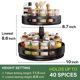 thumbnail image 4 of Organizador de especias SAYZH Lazy Susan, 2 niveles, metal, 25 cm, 4 of 9