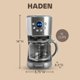 thumbnail image 4 of Cafetera HADEN 1,2 L Acero Inoxidable y Cromo, 4 of 9