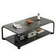 thumbnail image 1 of Mesa rectangular doble nivel marmolada ChicHome, 1 of 3