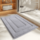 thumbnail image 2 of Alfombra Baño Microfibra Bajada Ducha Absorbente Gris #2, 2 of 3