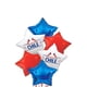 thumbnail image 1 of Set 6 Globos Estrellas Metalicos Fiestas Patrias Chile Cotillon, 1 of 3