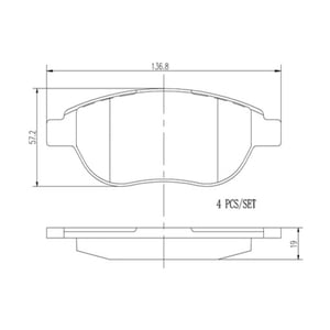 Pastillas Freno Para Auto Powerstop 16-154