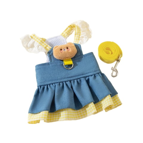 Magideal - Ropa Para Mascotas, Vestidos De Princesa Para Gatos, Ropa Bonita De Oso, Ropa Para Gatos, Disfraz Para Niñas Pequeñas, Vestido Con Arnés Para Perros, Xl