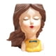 thumbnail image 1 of Linda Cabeza Suculenta Planta Contenedor Busto Maceta Maceta Plantador De Cactus D, 1 of 5