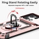 thumbnail image 4 of Funda Resistente Anillo Soporte Motorola Moto G 5G 2025 Privacidad Cámara Montaje Magnético Oro rosa, 4 of 6