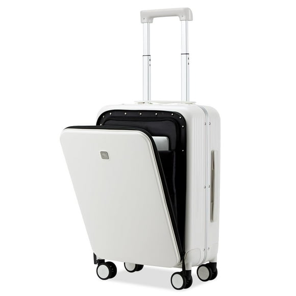 Maleta Hanke Grace Hard Shell 20" Blanco Ahumado