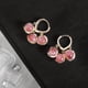 thumbnail image 1 of Elegant Round Beads Cat Eye Stone Drop Dangle Earrings Stylish Jewelry For Women Girls 1Pair, 1 of 5