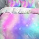 thumbnail image 4 of Purple Unicorn Full Bedding Set for Kids Boys Girls Glitter Galaxy Unicorn Duvet Cover 3 Piece Space Unicorn Comforter Cover, 4 of 5