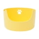 thumbnail image 3 of Bandeja De Arena Para Mascotas Con Parte Superior Abierta, Orinal Para Gatito, Inodoro, Caja De Arena Para Gatos Duradera, L Amarillo, 3 of 5