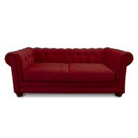 Latam Home - Sofa Florencia 3C Tela Velvet Burdeo
