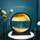 thumbnail image 4 of 1pc Moving Sand Art Picture Round/Rectangular Glass 3D Deep Sea Sandscape In Motion Display Flowing Sand Frame Relaxing Desktop Home Office Work Decor, 4 of 5