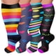 thumbnail image 1 of 5 pares de calcetines de compresión de talla grande para mujeres y hombres, pantorrilla ancha, soporte extra hasta la rodilla para la circulación - Estilo 1, 1 of 6