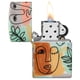thumbnail image 4 of Bolsillo de 540 colores con diseño de caras abstractas Zippo más ligero, 4 of 7