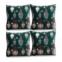 Genérico - Pack De 4 Fundas De Cojin Para Navidad M8