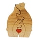 thumbnail image 2 of Familia De Osos Rompecabezas De Arte De Madera Escultura De Madera Para Regalo Para Navidad Familiar 4 Osos, 2 of 5