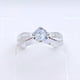 thumbnail image 2 of Anillo de Compromiso, Solitario con detalles en Circonitas Pavé, Talla 7, Plata 925, 2 of 7