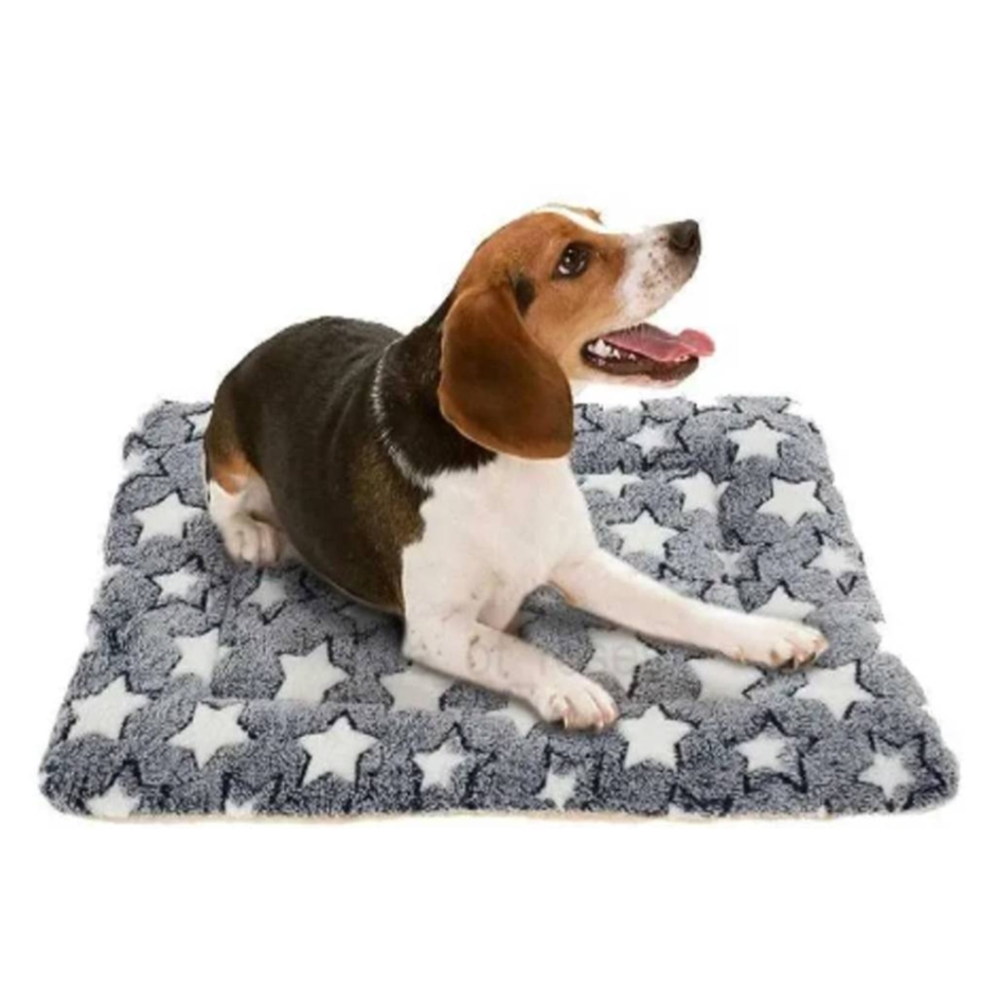 Genérico - Alfombrilla Suave Mascota Perro Gato Manta Acolchada 69x48cm Color Gris