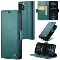 Caseme Tipo Cartera Iphone 12 Pro Max Con Cierre Magnético, Rfid, Tarjetero, Soporte, Carga Inalámbrica